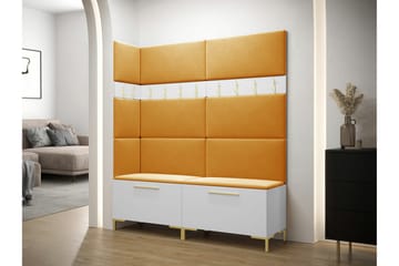Dunvegan Hallmöbelset 168x46 cm White - Møbler - Gangmøbler - Møbelsett til gang & entre