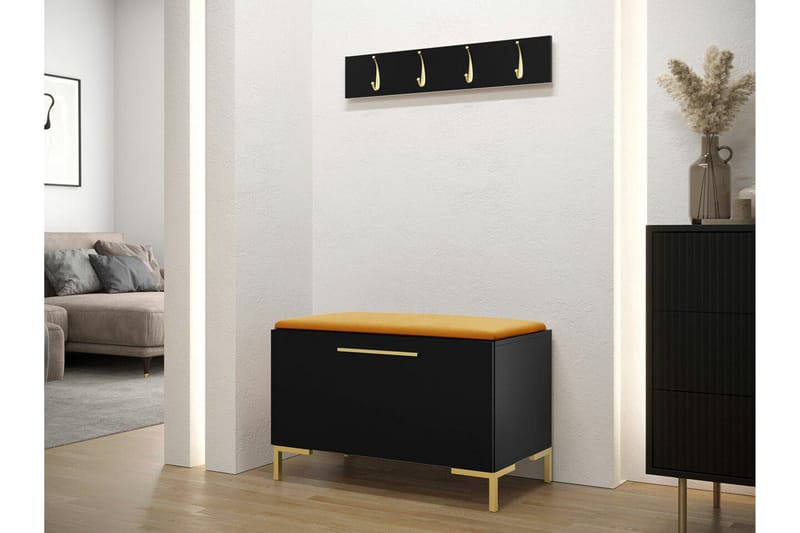 Dunvegan Hallmöbelset 84x44 cm Black - Møbler - Gangmøbler - Møbelsett til gang & entre