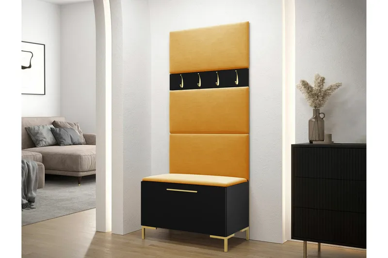 Dunvegan Hallmöbelset 84x46 cm Black - Møbler - Gangmøbler - Møbelsett til gang & entre