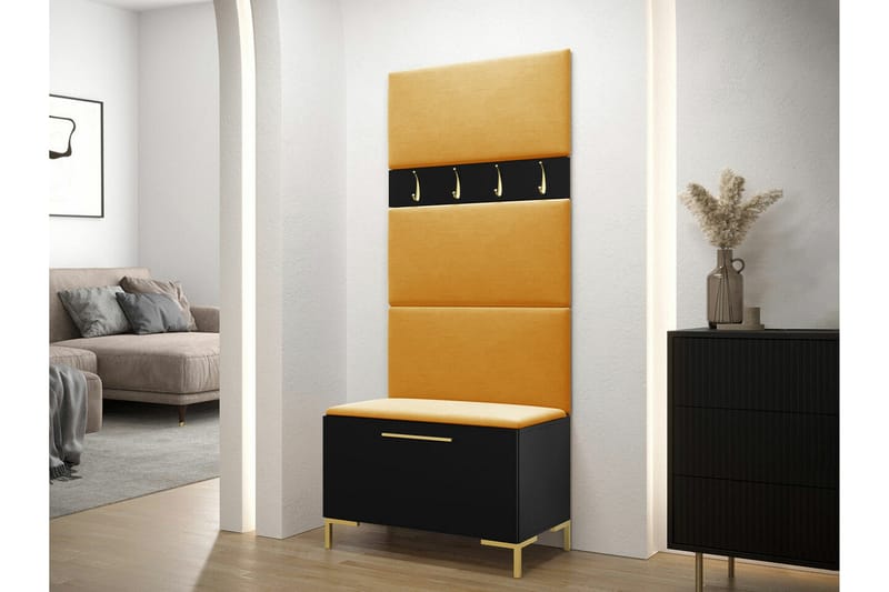Dunvegan Hallmöbelset 84x46 cm Black - Møbler - Gangmøbler - Møbelsett til gang & entre