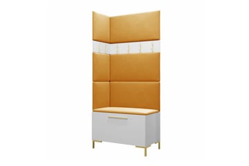 Dunvegan Hallmöbelset 84x46 cm White - Møbler - Gangmøbler - Møbelsett til gang & entre