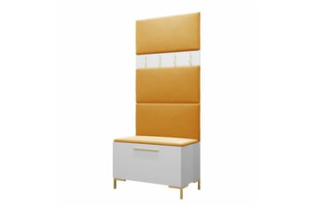 Dunvegan Hallmöbelset 84x46 cm White - Møbler - Gangmøbler - Møbelsett til gang & entre