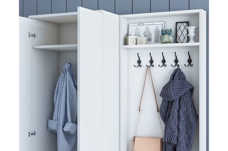Erickslund Hallmøbelsett - Hvit - Møbler - Gangmøbler - Møbelsett til gang & entre