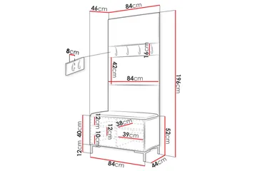 Gangoppbevaring - Møbler - Gangmøbler - Møbelsett til gang & entre
