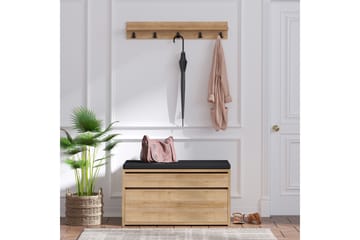 Hall Stand Eik|Svart - Møbler - Gangmøbler - Møbelsett til gang & entre