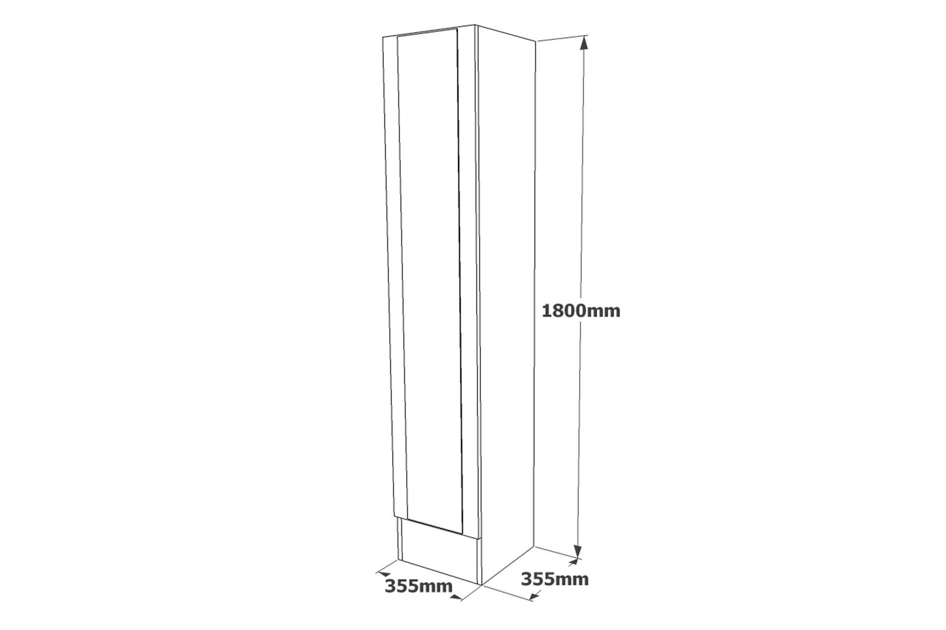 Hardyng Hallmöbelset 34x90 cm Venstre - Natur - Møbler - Gangmøbler - Møbelsett til gang & entre