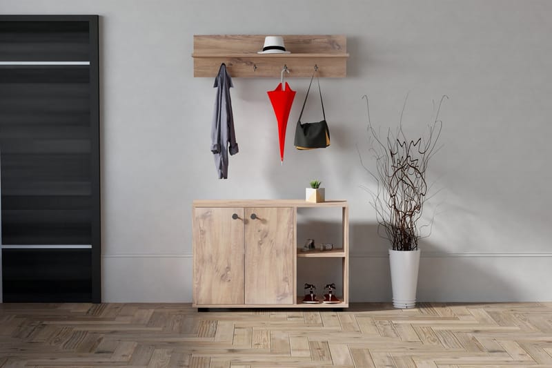 Koekhaven Hallmöbelset 30x90 cm - Natur - Møbler - Gangmøbler - Møbelsett til gang & entre