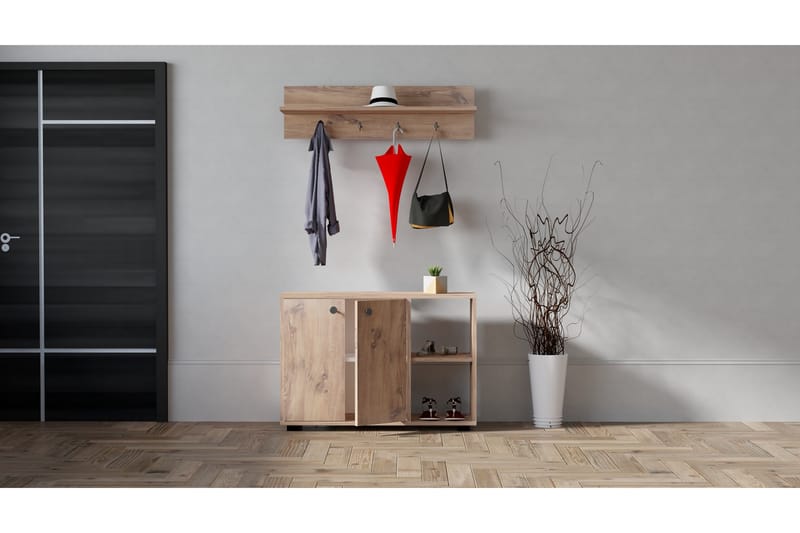 Koekhaven Hallmöbelset 30x90 cm - Natur - Møbler - Gangmøbler - Møbelsett til gang & entre