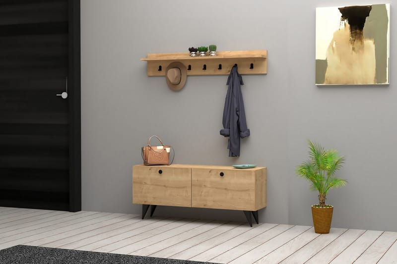Melcolm Gangmøbelsett 35x113 cm - Natur - Møbler - Gangmøbler - Møbelsett til gang & entre