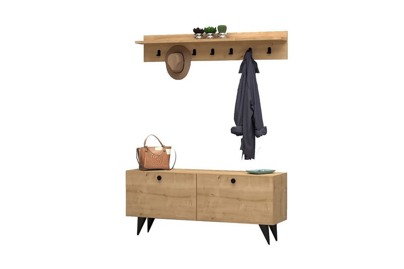 Melcolm Gangmøbelsett 35x113 cm - Natur - Møbler - Gangmøbler - Møbelsett til gang & entre