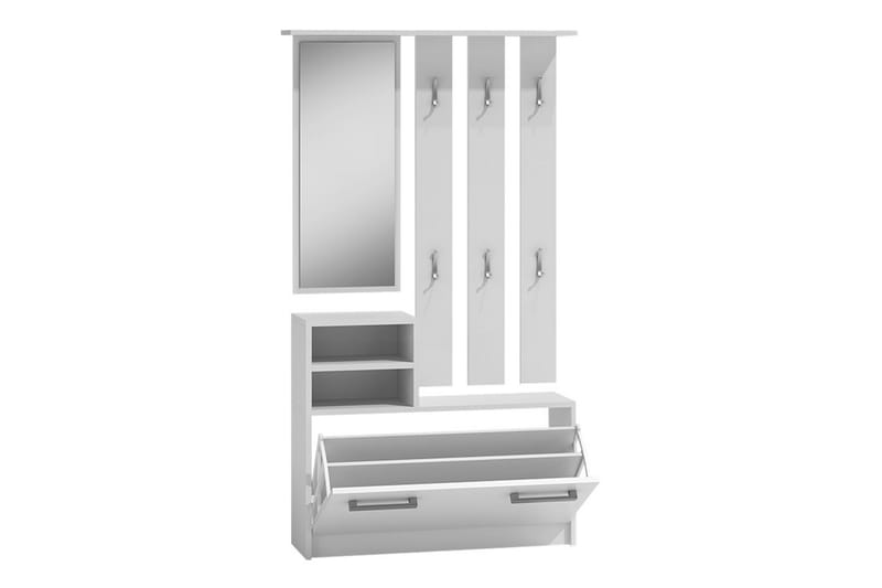 Nesebar Entremøbel 85 cm - Hvit - Møbler - Gangmøbler - Møbelsett til gang & entre