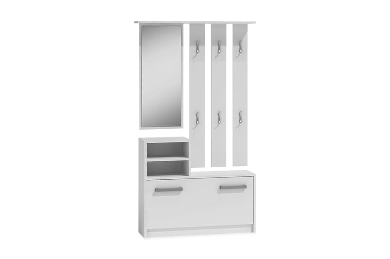 Nesebar Entremøbel 85 cm - Hvit - Møbler - Gangmøbler - Møbelsett til gang & entre