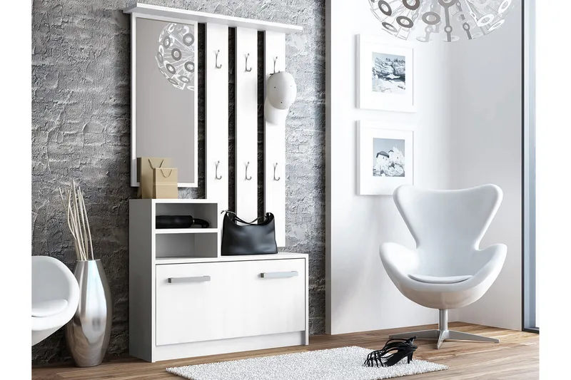 Nesebar Entremøbel 85 cm, Hvit