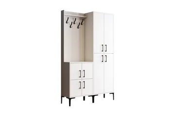 Retzow Gangmøbelsett 35x120 cm - Hvit - Møbler - Gangmøbler - Møbelsett til gang & entre