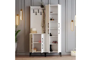 Retzow Gangmøbelsett 35x120 cm - Hvit - Møbler - Gangmøbler - Møbelsett til gang & entre