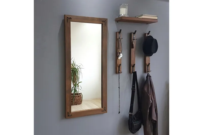 Rogahn Entremøbel 3 cm - Valnøtt - Møbler - Gangmøbler - Møbelsett til gang & entre