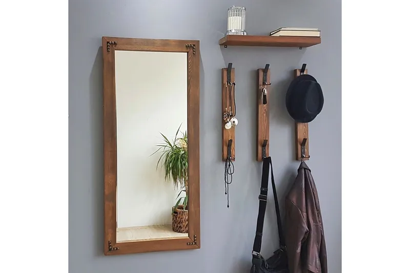 Rogahn Entremøbel 3 cm - Valnøtt - Møbler - Gangmøbler - Møbelsett til gang & entre