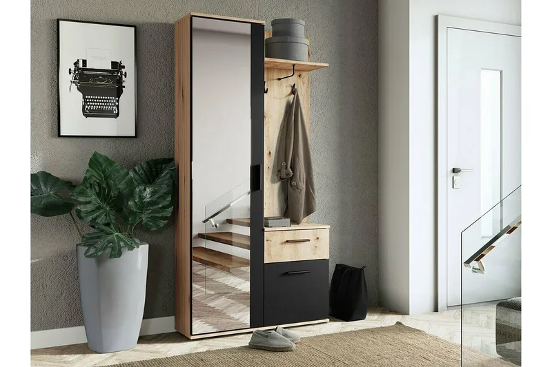 Rosehall møbelsett til entré 97x30 cm 195x - Møbler - Gangmøbler - Møbelsett til gang & entre