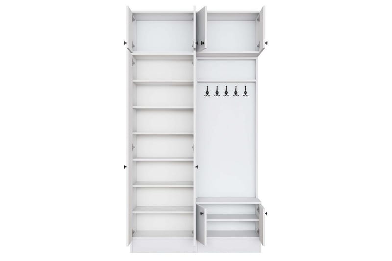 Quorra Entrémøbelsett - Hvit - Møbler - Gangmøbler - Møbelsett til gang & entre