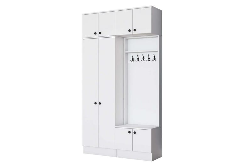 Quorra Entrémøbelsett - Hvit - Møbler - Gangmøbler - Møbelsett til gang & entre