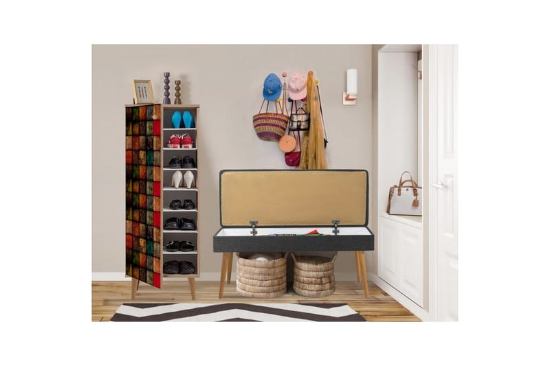 Tekel Entrémøbelsett - Antrasitt - Møbler - Gangmøbler - Møbelsett til gang & entre