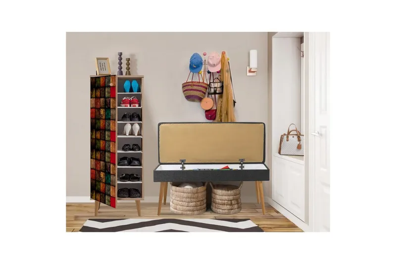 Tekel Entrémøbelsett - Antrasitt - Møbler - Gangmøbler - Møbelsett til gang & entre