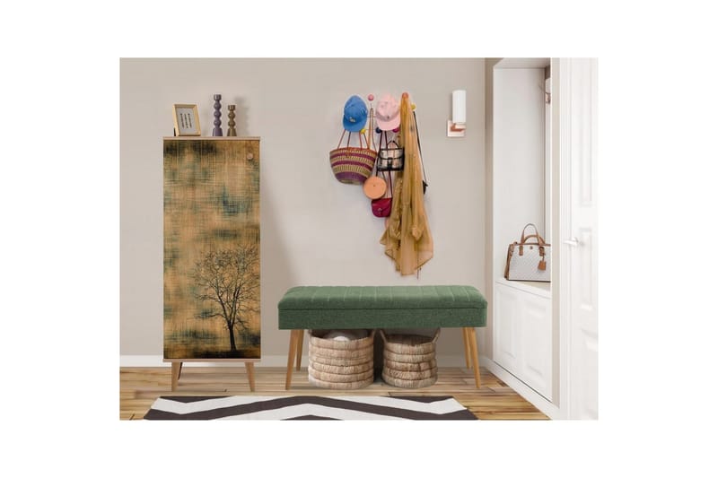 Tekel Entrémøbelsett - Grønn - Møbler - Gangmøbler - Møbelsett til gang & entre