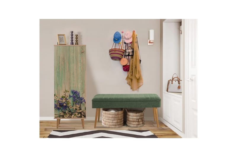 Tekel Entrémøbelsett - Grønn - Møbler - Gangmøbler - Møbelsett til gang & entre