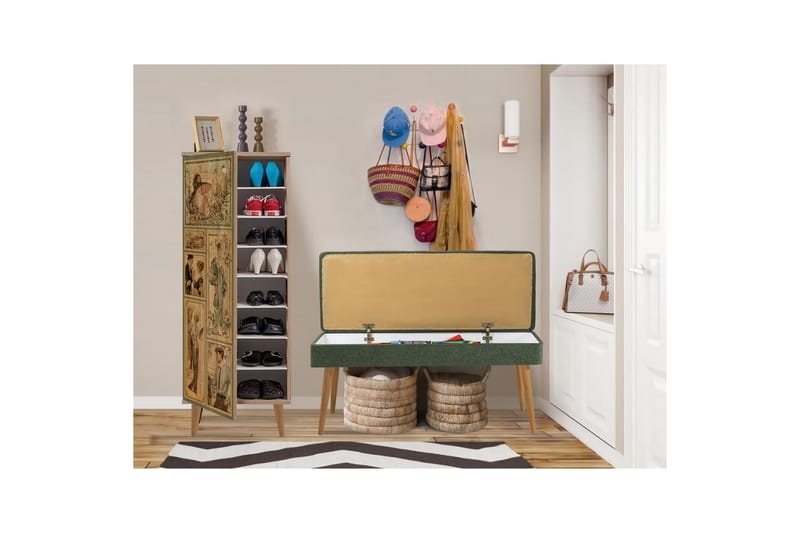 Tekel Entrémøbelsett - Grønn - Møbler - Gangmøbler - Møbelsett til gang & entre