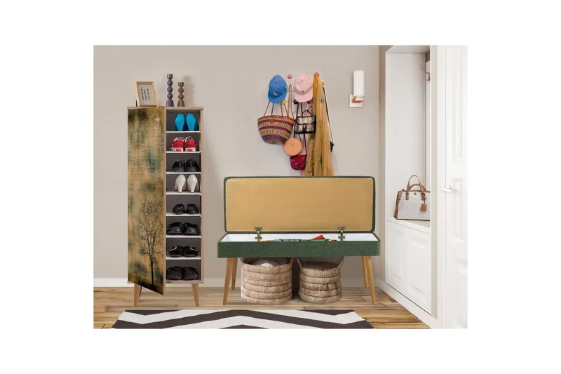 Tekel Entrémøbelsett - Grønn - Møbler - Gangmøbler - M øbelsett til gang & entre