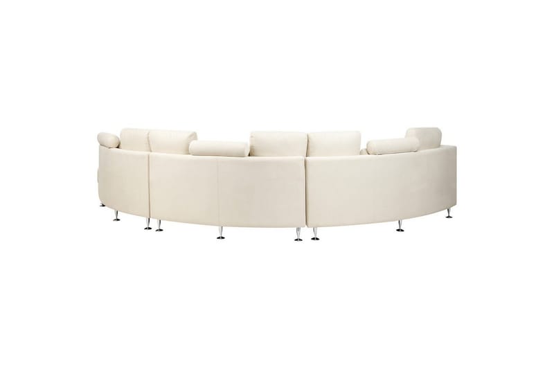 Halvrund soffa Beliani Rotunde Beige/Silver Beige||Silver - Møbler - Sofaer