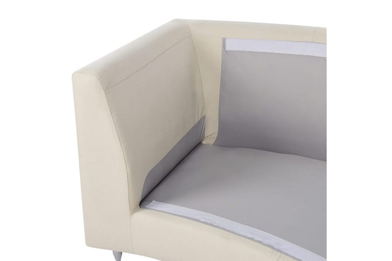Halvrund soffa Beliani Rotunde Beige/Silver Beige||Silver - Møbler - Sofaer