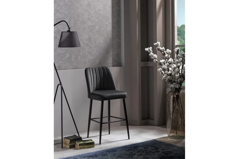 Huddy Bargruppe 49 cm - Antrasitt/Sort - Møbler - Stoler & lenestoler - Barstoler