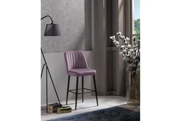 Huddy Bargruppe 49 cm - Lillac/Sort - Møbler - Stoler & lenestoler - Barstoler
