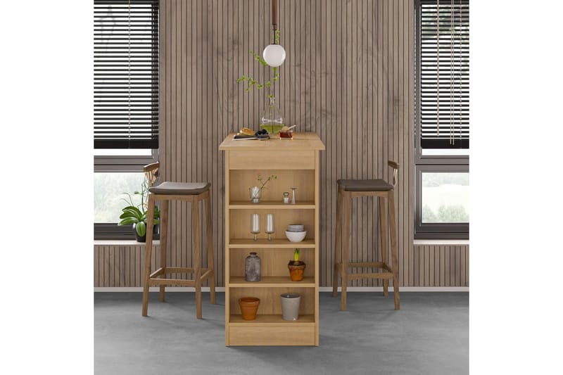 Luma barsett 117 cm - Mørkfarget tre - Møbler - Bord