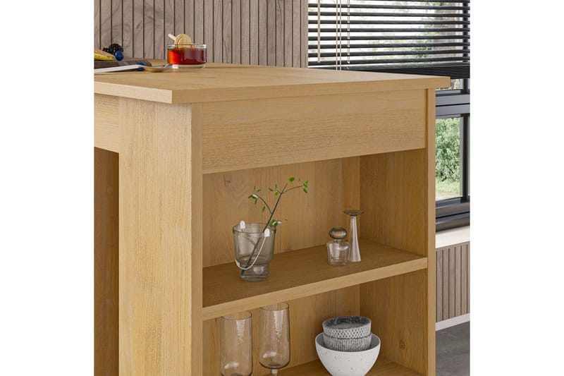 Luma barsett 117 cm - Mørkfarget tre - Møbler - Bord