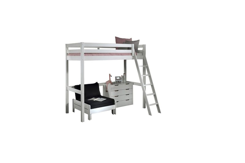 4 dørs kommode og sovesofa Pino Mezzanine 90 x 200 cm - 90 x 200 cm - Møbler - Møbelsett - Møbelsett til soverom