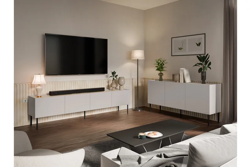 Akie Møbelsett Til Stue - Beige - Møbler - Møbelsett - Møbelsett til stue