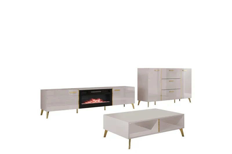 Akihiko Møbelsett Til Stue - Cashmere - Møbler - Møbelsett - Møbelsett til stue