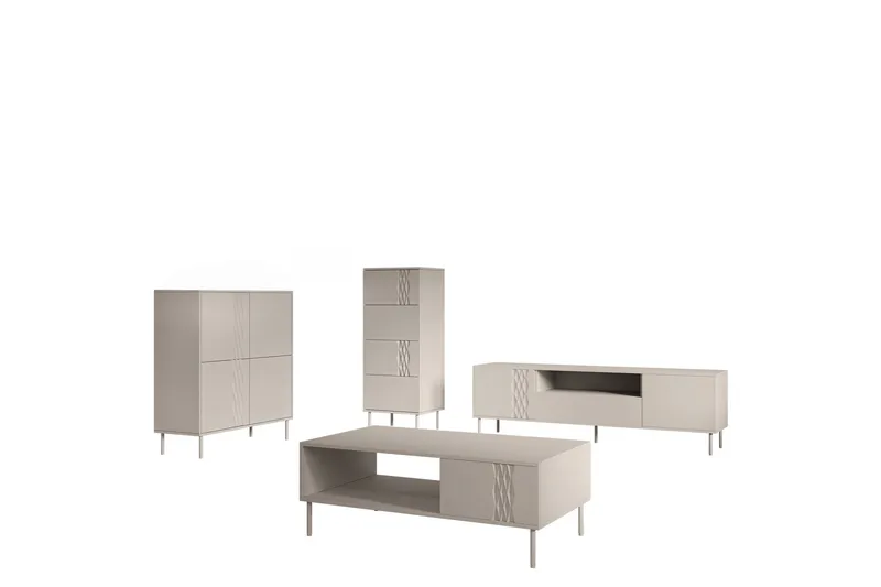 Akiko Møbelsett Til Stue, Beige