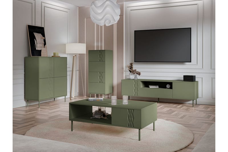 Akiko Møbelsett Til Stue - Grønn - Møbler - Møbelsett - Møbelsett til stue