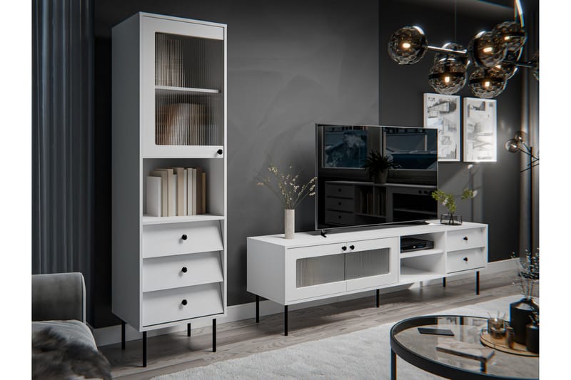 Akilesh Møbelsett Til Stue - Hvit - Møbler - Møbelsett - Møbelsett til stue