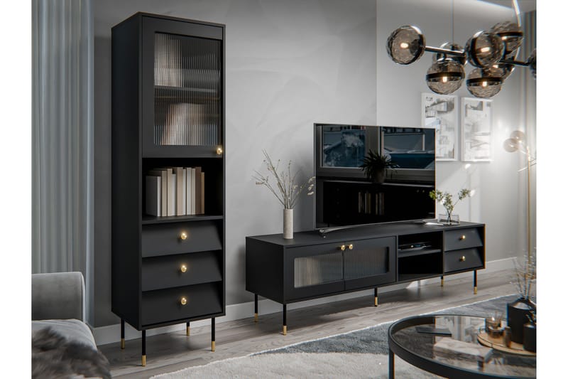 Akilesh Møbelsett Til Stue - Svart - Møbler - Møbelsett - Møbelsett til stue