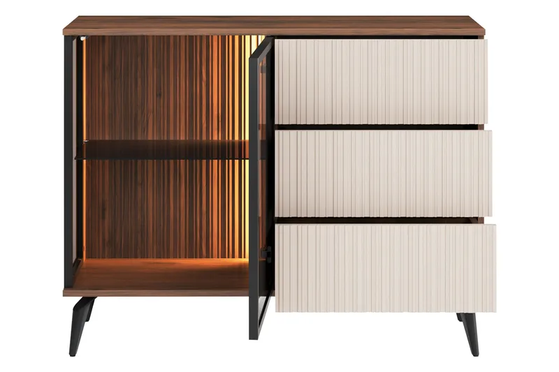 Akinari Møbelsett Til Stue - Natur / Beige - Møbler - Møbelsett - Møbelsett til stue