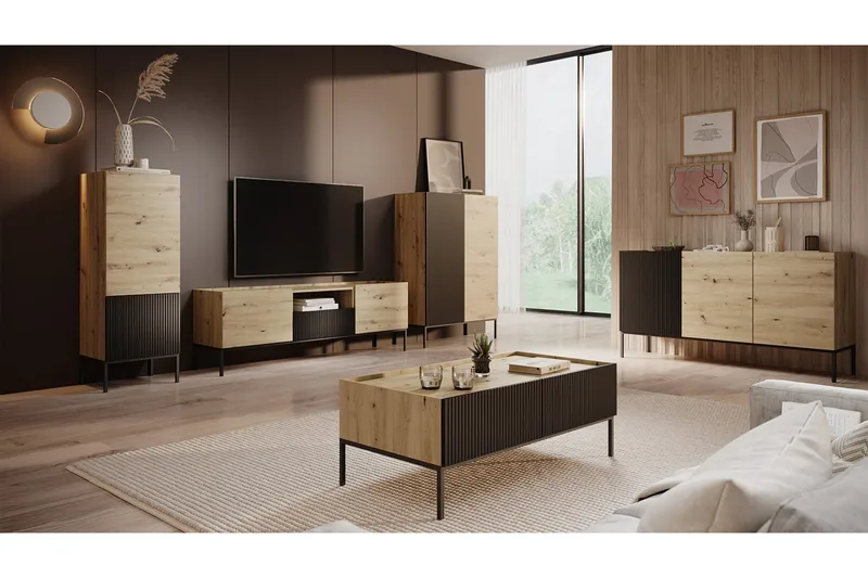 Amelus Møbelsett til Stue - Brun - Møbler - Møbelsett - Møbelsett til stue