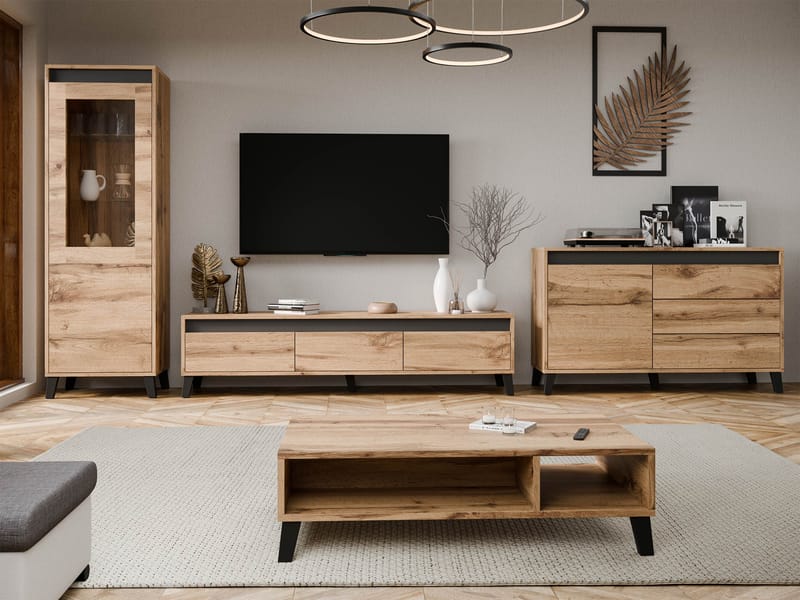 Amshyttan Møbelsett for stue - Brun/Svart - Møbler - Møbelsett - Møbelsett til stue