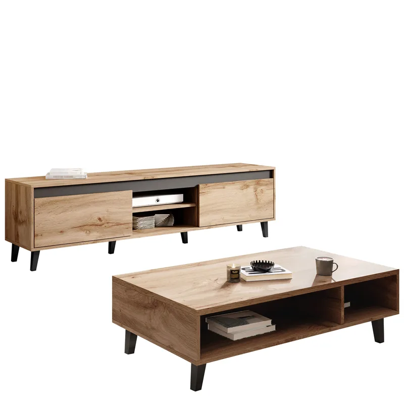 Amshyttan Møbelsett for stue - Brun/Svart - Møbler - Møbelsett - Møbelsett til stue