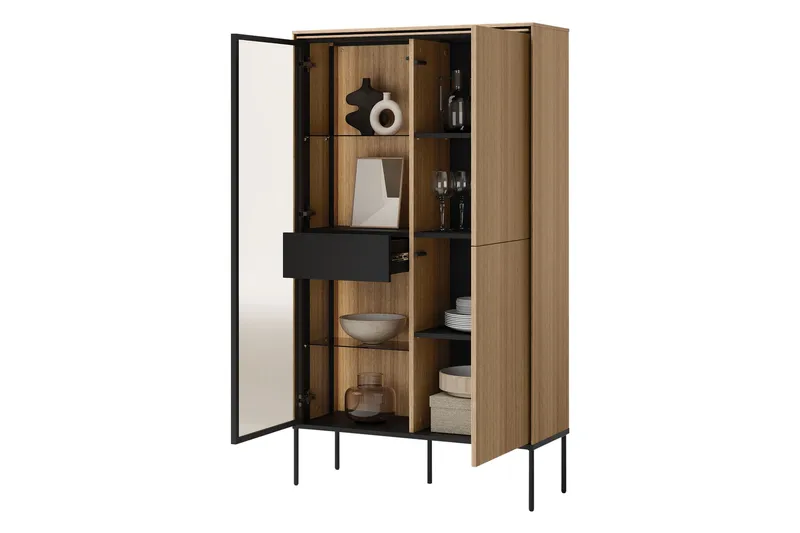 Basici Møbelsett For Stue - Hvit/Sort - Møbler - Møbelsett - Møbelsett til stue