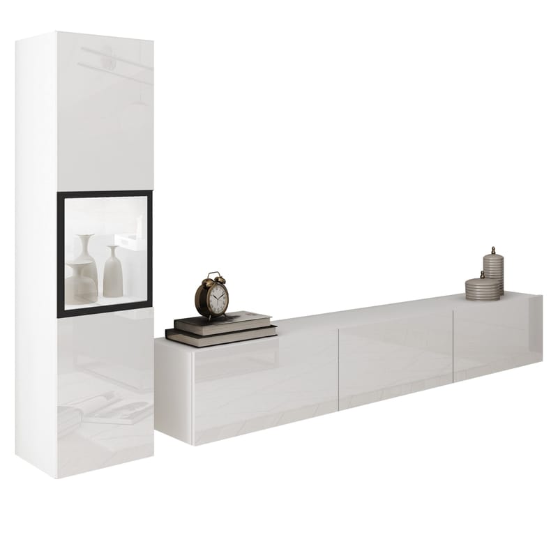 Bergfelde TV-enhet 2 deler med Belysning, undefined