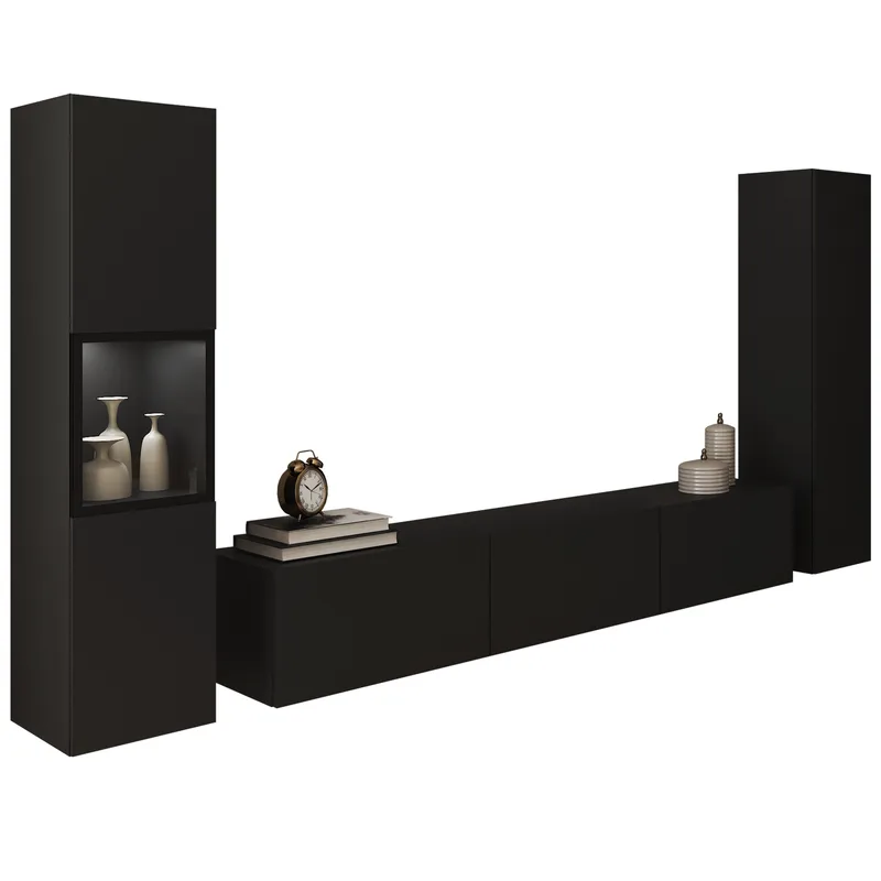 Bergfelde TV-enhet 3 deler med Belysning, undefined